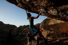 Bouldering in Hueco Tanks on 11/26/2019 with Blue Lizard Climbing and Yoga

Filename: SRM_20191126_1708560.jpg
Aperture: f/13.0
Shutter Speed: 1/250
Body: Canon EOS-1D Mark II
Lens: Canon EF 16-35mm f/2.8 L