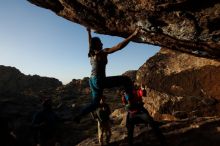 Bouldering in Hueco Tanks on 11/26/2019 with Blue Lizard Climbing and Yoga

Filename: SRM_20191126_1708570.jpg
Aperture: f/13.0
Shutter Speed: 1/250
Body: Canon EOS-1D Mark II
Lens: Canon EF 16-35mm f/2.8 L