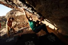 Bouldering in Hueco Tanks on 11/26/2019 with Blue Lizard Climbing and Yoga

Filename: SRM_20191126_1710240.jpg
Aperture: f/5.6
Shutter Speed: 1/250
Body: Canon EOS-1D Mark II
Lens: Canon EF 16-35mm f/2.8 L