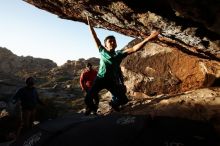 Bouldering in Hueco Tanks on 11/26/2019 with Blue Lizard Climbing and Yoga

Filename: SRM_20191126_1712500.jpg
Aperture: f/8.0
Shutter Speed: 1/250
Body: Canon EOS-1D Mark II
Lens: Canon EF 16-35mm f/2.8 L