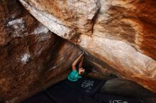 Bouldering in Hueco Tanks on 11/26/2019 with Blue Lizard Climbing and Yoga

Filename: SRM_20191126_1736300.jpg
Aperture: f/3.5
Shutter Speed: 1/250
Body: Canon EOS-1D Mark II
Lens: Canon EF 16-35mm f/2.8 L