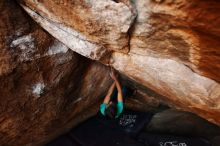 Bouldering in Hueco Tanks on 11/26/2019 with Blue Lizard Climbing and Yoga

Filename: SRM_20191126_1736330.jpg
Aperture: f/3.5
Shutter Speed: 1/250
Body: Canon EOS-1D Mark II
Lens: Canon EF 16-35mm f/2.8 L