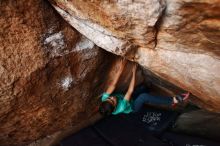 Bouldering in Hueco Tanks on 11/26/2019 with Blue Lizard Climbing and Yoga

Filename: SRM_20191126_1736390.jpg
Aperture: f/3.2
Shutter Speed: 1/250
Body: Canon EOS-1D Mark II
Lens: Canon EF 16-35mm f/2.8 L