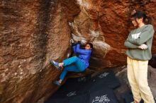Bouldering in Hueco Tanks on 11/26/2019 with Blue Lizard Climbing and Yoga

Filename: SRM_20191126_1743350.jpg
Aperture: f/2.8
Shutter Speed: 1/250
Body: Canon EOS-1D Mark II
Lens: Canon EF 16-35mm f/2.8 L