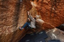 Bouldering in Hueco Tanks on 11/26/2019 with Blue Lizard Climbing and Yoga

Filename: SRM_20191126_1744110.jpg
Aperture: f/2.8
Shutter Speed: 1/250
Body: Canon EOS-1D Mark II
Lens: Canon EF 16-35mm f/2.8 L