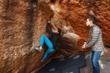 Bouldering in Hueco Tanks on 11/26/2019 with Blue Lizard Climbing and Yoga

Filename: SRM_20191126_1745230.jpg
Aperture: f/2.8
Shutter Speed: 1/200
Body: Canon EOS-1D Mark II
Lens: Canon EF 16-35mm f/2.8 L