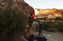 Bouldering in Hueco Tanks on 11/26/2019 with Blue Lizard Climbing and Yoga

Filename: SRM_20191126_1746530.jpg
Aperture: f/5.6
Shutter Speed: 1/250
Body: Canon EOS-1D Mark II
Lens: Canon EF 16-35mm f/2.8 L