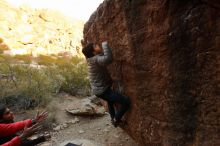 Bouldering in Hueco Tanks on 11/26/2019 with Blue Lizard Climbing and Yoga

Filename: SRM_20191126_1751130.jpg
Aperture: f/5.0
Shutter Speed: 1/250
Body: Canon EOS-1D Mark II
Lens: Canon EF 16-35mm f/2.8 L
