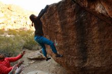 Bouldering in Hueco Tanks on 11/26/2019 with Blue Lizard Climbing and Yoga

Filename: SRM_20191126_1752230.jpg
Aperture: f/4.5
Shutter Speed: 1/250
Body: Canon EOS-1D Mark II
Lens: Canon EF 16-35mm f/2.8 L