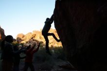 Bouldering in Hueco Tanks on 11/26/2019 with Blue Lizard Climbing and Yoga

Filename: SRM_20191126_1752450.jpg
Aperture: f/9.0
Shutter Speed: 1/250
Body: Canon EOS-1D Mark II
Lens: Canon EF 16-35mm f/2.8 L