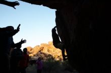 Bouldering in Hueco Tanks on 11/26/2019 with Blue Lizard Climbing and Yoga

Filename: SRM_20191126_1755081.jpg
Aperture: f/7.1
Shutter Speed: 1/250
Body: Canon EOS-1D Mark II
Lens: Canon EF 16-35mm f/2.8 L