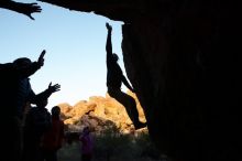 Bouldering in Hueco Tanks on 11/26/2019 with Blue Lizard Climbing and Yoga

Filename: SRM_20191126_1755090.jpg
Aperture: f/7.1
Shutter Speed: 1/250
Body: Canon EOS-1D Mark II
Lens: Canon EF 16-35mm f/2.8 L
