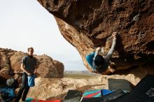 Bouldering in Hueco Tanks on 11/27/2019 with Blue Lizard Climbing and Yoga

Filename: SRM_20191127_0957040.jpg
Aperture: f/9.0
Shutter Speed: 1/250
Body: Canon EOS-1D Mark II
Lens: Canon EF 16-35mm f/2.8 L