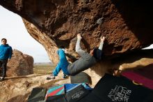 Bouldering in Hueco Tanks on 11/27/2019 with Blue Lizard Climbing and Yoga

Filename: SRM_20191127_0958170.jpg
Aperture: f/8.0
Shutter Speed: 1/250
Body: Canon EOS-1D Mark II
Lens: Canon EF 16-35mm f/2.8 L