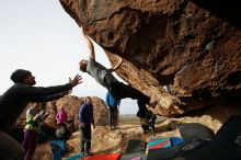 Bouldering in Hueco Tanks on 11/27/2019 with Blue Lizard Climbing and Yoga

Filename: SRM_20191127_0959410.jpg
Aperture: f/9.0
Shutter Speed: 1/250
Body: Canon EOS-1D Mark II
Lens: Canon EF 16-35mm f/2.8 L