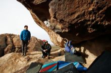 Bouldering in Hueco Tanks on 11/27/2019 with Blue Lizard Climbing and Yoga

Filename: SRM_20191127_1000240.jpg
Aperture: f/8.0
Shutter Speed: 1/250
Body: Canon EOS-1D Mark II
Lens: Canon EF 16-35mm f/2.8 L