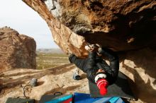 Bouldering in Hueco Tanks on 11/27/2019 with Blue Lizard Climbing and Yoga

Filename: SRM_20191127_1000590.jpg
Aperture: f/8.0
Shutter Speed: 1/250
Body: Canon EOS-1D Mark II
Lens: Canon EF 16-35mm f/2.8 L