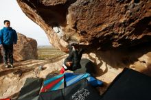 Bouldering in Hueco Tanks on 11/27/2019 with Blue Lizard Climbing and Yoga

Filename: SRM_20191127_1001040.jpg
Aperture: f/8.0
Shutter Speed: 1/250
Body: Canon EOS-1D Mark II
Lens: Canon EF 16-35mm f/2.8 L