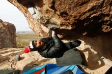 Bouldering in Hueco Tanks on 11/27/2019 with Blue Lizard Climbing and Yoga

Filename: SRM_20191127_1001041.jpg
Aperture: f/7.1
Shutter Speed: 1/250
Body: Canon EOS-1D Mark II
Lens: Canon EF 16-35mm f/2.8 L