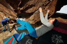 Bouldering in Hueco Tanks on 11/27/2019 with Blue Lizard Climbing and Yoga

Filename: SRM_20191127_1003540.jpg
Aperture: f/9.0
Shutter Speed: 1/250
Body: Canon EOS-1D Mark II
Lens: Canon EF 16-35mm f/2.8 L