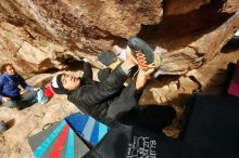 Bouldering in Hueco Tanks on 11/27/2019 with Blue Lizard Climbing and Yoga

Filename: SRM_20191127_1004570.jpg
Aperture: f/7.1
Shutter Speed: 1/250
Body: Canon EOS-1D Mark II
Lens: Canon EF 16-35mm f/2.8 L