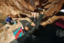 Bouldering in Hueco Tanks on 11/27/2019 with Blue Lizard Climbing and Yoga

Filename: SRM_20191127_1005000.jpg
Aperture: f/8.0
Shutter Speed: 1/250
Body: Canon EOS-1D Mark II
Lens: Canon EF 16-35mm f/2.8 L