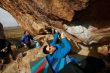 Bouldering in Hueco Tanks on 11/27/2019 with Blue Lizard Climbing and Yoga

Filename: SRM_20191127_1005220.jpg
Aperture: f/10.0
Shutter Speed: 1/250
Body: Canon EOS-1D Mark II
Lens: Canon EF 16-35mm f/2.8 L