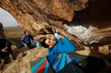 Bouldering in Hueco Tanks on 11/27/2019 with Blue Lizard Climbing and Yoga

Filename: SRM_20191127_1005221.jpg
Aperture: f/10.0
Shutter Speed: 1/250
Body: Canon EOS-1D Mark II
Lens: Canon EF 16-35mm f/2.8 L