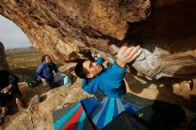 Bouldering in Hueco Tanks on 11/27/2019 with Blue Lizard Climbing and Yoga

Filename: SRM_20191127_1005231.jpg
Aperture: f/10.0
Shutter Speed: 1/250
Body: Canon EOS-1D Mark II
Lens: Canon EF 16-35mm f/2.8 L