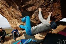 Bouldering in Hueco Tanks on 11/27/2019 with Blue Lizard Climbing and Yoga

Filename: SRM_20191127_1007381.jpg
Aperture: f/8.0
Shutter Speed: 1/250
Body: Canon EOS-1D Mark II
Lens: Canon EF 16-35mm f/2.8 L