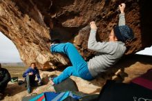 Bouldering in Hueco Tanks on 11/27/2019 with Blue Lizard Climbing and Yoga

Filename: SRM_20191127_1007410.jpg
Aperture: f/8.0
Shutter Speed: 1/250
Body: Canon EOS-1D Mark II
Lens: Canon EF 16-35mm f/2.8 L