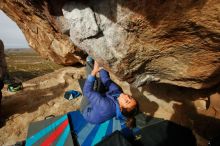 Bouldering in Hueco Tanks on 11/27/2019 with Blue Lizard Climbing and Yoga

Filename: SRM_20191127_1008310.jpg
Aperture: f/10.0
Shutter Speed: 1/250
Body: Canon EOS-1D Mark II
Lens: Canon EF 16-35mm f/2.8 L