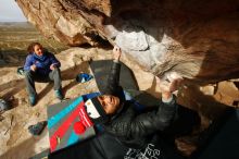 Bouldering in Hueco Tanks on 11/27/2019 with Blue Lizard Climbing and Yoga

Filename: SRM_20191127_1008541.jpg
Aperture: f/8.0
Shutter Speed: 1/250
Body: Canon EOS-1D Mark II
Lens: Canon EF 16-35mm f/2.8 L