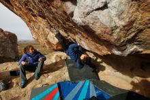 Bouldering in Hueco Tanks on 11/27/2019 with Blue Lizard Climbing and Yoga

Filename: SRM_20191127_1009270.jpg
Aperture: f/9.0
Shutter Speed: 1/250
Body: Canon EOS-1D Mark II
Lens: Canon EF 16-35mm f/2.8 L