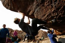 Bouldering in Hueco Tanks on 11/27/2019 with Blue Lizard Climbing and Yoga

Filename: SRM_20191127_1010290.jpg
Aperture: f/8.0
Shutter Speed: 1/250
Body: Canon EOS-1D Mark II
Lens: Canon EF 16-35mm f/2.8 L