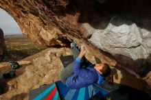 Bouldering in Hueco Tanks on 11/27/2019 with Blue Lizard Climbing and Yoga

Filename: SRM_20191127_1010570.jpg
Aperture: f/11.0
Shutter Speed: 1/250
Body: Canon EOS-1D Mark II
Lens: Canon EF 16-35mm f/2.8 L