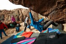 Bouldering in Hueco Tanks on 11/27/2019 with Blue Lizard Climbing and Yoga

Filename: SRM_20191127_1013470.jpg
Aperture: f/7.1
Shutter Speed: 1/250
Body: Canon EOS-1D Mark II
Lens: Canon EF 16-35mm f/2.8 L