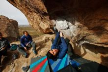 Bouldering in Hueco Tanks on 11/27/2019 with Blue Lizard Climbing and Yoga

Filename: SRM_20191127_1014081.jpg
Aperture: f/9.0
Shutter Speed: 1/250
Body: Canon EOS-1D Mark II
Lens: Canon EF 16-35mm f/2.8 L