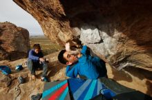 Bouldering in Hueco Tanks on 11/27/2019 with Blue Lizard Climbing and Yoga

Filename: SRM_20191127_1015380.jpg
Aperture: f/10.0
Shutter Speed: 1/250
Body: Canon EOS-1D Mark II
Lens: Canon EF 16-35mm f/2.8 L