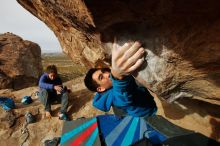 Bouldering in Hueco Tanks on 11/27/2019 with Blue Lizard Climbing and Yoga

Filename: SRM_20191127_1015390.jpg
Aperture: f/10.0
Shutter Speed: 1/250
Body: Canon EOS-1D Mark II
Lens: Canon EF 16-35mm f/2.8 L