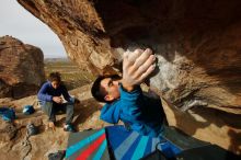 Bouldering in Hueco Tanks on 11/27/2019 with Blue Lizard Climbing and Yoga

Filename: SRM_20191127_1015391.jpg
Aperture: f/10.0
Shutter Speed: 1/250
Body: Canon EOS-1D Mark II
Lens: Canon EF 16-35mm f/2.8 L