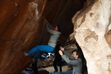 Bouldering in Hueco Tanks on 11/27/2019 with Blue Lizard Climbing and Yoga

Filename: SRM_20191127_1035290.jpg
Aperture: f/6.3
Shutter Speed: 1/250
Body: Canon EOS-1D Mark II
Lens: Canon EF 50mm f/1.8 II