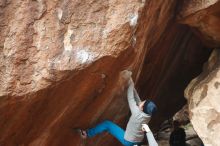 Bouldering in Hueco Tanks on 11/27/2019 with Blue Lizard Climbing and Yoga

Filename: SRM_20191127_1035590.jpg
Aperture: f/4.5
Shutter Speed: 1/250
Body: Canon EOS-1D Mark II
Lens: Canon EF 50mm f/1.8 II