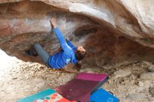 Bouldering in Hueco Tanks on 11/27/2019 with Blue Lizard Climbing and Yoga

Filename: SRM_20191127_1042280.jpg
Aperture: f/2.5
Shutter Speed: 1/250
Body: Canon EOS-1D Mark II
Lens: Canon EF 50mm f/1.8 II