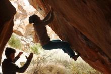 Bouldering in Hueco Tanks on 11/27/2019 with Blue Lizard Climbing and Yoga

Filename: SRM_20191127_1043190.jpg
Aperture: f/5.0
Shutter Speed: 1/250
Body: Canon EOS-1D Mark II
Lens: Canon EF 50mm f/1.8 II