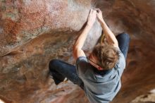 Bouldering in Hueco Tanks on 11/27/2019 with Blue Lizard Climbing and Yoga

Filename: SRM_20191127_1043290.jpg
Aperture: f/2.2
Shutter Speed: 1/250
Body: Canon EOS-1D Mark II
Lens: Canon EF 50mm f/1.8 II