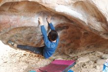 Bouldering in Hueco Tanks on 11/27/2019 with Blue Lizard Climbing and Yoga

Filename: SRM_20191127_1050080.jpg
Aperture: f/2.2
Shutter Speed: 1/250
Body: Canon EOS-1D Mark II
Lens: Canon EF 50mm f/1.8 II