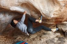 Bouldering in Hueco Tanks on 11/27/2019 with Blue Lizard Climbing and Yoga

Filename: SRM_20191127_1056360.jpg
Aperture: f/3.2
Shutter Speed: 1/250
Body: Canon EOS-1D Mark II
Lens: Canon EF 50mm f/1.8 II
