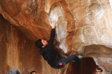 Bouldering in Hueco Tanks on 11/27/2019 with Blue Lizard Climbing and Yoga

Filename: SRM_20191127_1058500.jpg
Aperture: f/3.2
Shutter Speed: 1/250
Body: Canon EOS-1D Mark II
Lens: Canon EF 50mm f/1.8 II