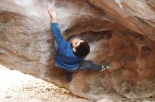 Bouldering in Hueco Tanks on 11/27/2019 with Blue Lizard Climbing and Yoga

Filename: SRM_20191127_1101492.jpg
Aperture: f/2.5
Shutter Speed: 1/250
Body: Canon EOS-1D Mark II
Lens: Canon EF 50mm f/1.8 II